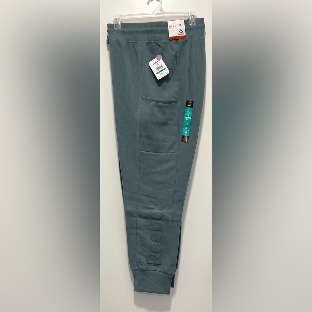 NEW Reebok Blue Cuffed Joggers/Sweatpants (size L & XL)